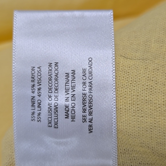 GAP Linen Button Down Shirt Long Sleeve - Picture 4 of 5